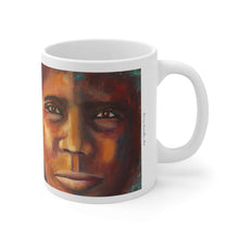 Load image into Gallery viewer, 11oz BPA, lead-free, microwave/dishwasher safe, white ceramic, vivid colours. Many original artworks by Kerry Sandhu Art