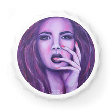 Load image into Gallery viewer, Plastic exterior w/ metallic bottom, magnetic back, 2 different opening mechanisms, matte finish. Art by Kerry Sandhu Art