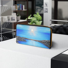 Load image into Gallery viewer, Pockets for cash, c/cards, coins, & more. Stylish faux leather, lots of original artworks by Kerry Sandhu Art to choose from