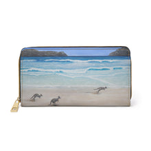 Load image into Gallery viewer, Pockets for cash, c/cards, coins, & more. Stylish faux leather, lots of original artworks by Kerry Sandhu Art to choose from