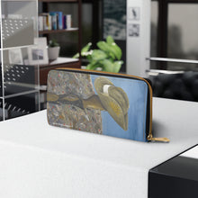 Load image into Gallery viewer, Pockets for cash, c/cards, coins, & more. Stylish faux leather, lots of original artworks by Kerry Sandhu Art to choose from