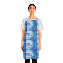 Load image into Gallery viewer, Apron - lightweight, silky finish 100% polyester, two front pockets. Many original artwork designs by Kerry Sandhu Art