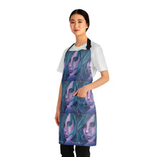 Load image into Gallery viewer, Apron - lightweight, silky finish 100% polyester, two front pockets. Many original artwork designs by Kerry Sandhu Art
