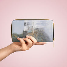 Load image into Gallery viewer, Pockets for cash, c/cards, coins, & more. Stylish faux leather, lots of original artworks by Kerry Sandhu Art to choose from