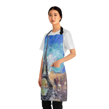 Load image into Gallery viewer, Apron - lightweight, silky finish 100% polyester, two front pockets. Many original artwork designs by Kerry Sandhu Art