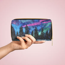 Load image into Gallery viewer, Pockets for cash, c/cards, coins, & more. Stylish faux leather, lots of original artworks by Kerry Sandhu Art to choose from