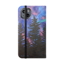Load image into Gallery viewer, Northern Lights - PHONE CASE WALLET - by Kerry Sandhu Art