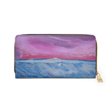 Load image into Gallery viewer, Pockets for cash, c/cards, coins, & more. Stylish faux leather, lots of original artworks by Kerry Sandhu Art to choose from