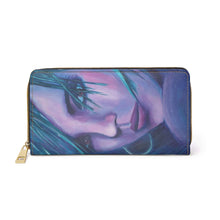 Load image into Gallery viewer, Pockets for cash, c/cards, coins, & more. Stylish faux leather, lots of original artworks by Kerry Sandhu Art to choose from