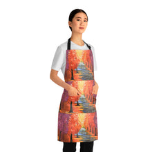 Load image into Gallery viewer, Apron - lightweight, silky finish 100% polyester, two front pockets. Many original artwork designs by Kerry Sandhu Art