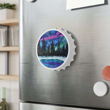 Load image into Gallery viewer, Plastic exterior w/ metallic bottom, magnetic back, 2 different opening mechanisms, matte finish. Art by Kerry Sandhu Art