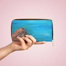 Load image into Gallery viewer, Pockets for cash, c/cards, coins, & more. Stylish faux leather, lots of original artworks by Kerry Sandhu Art to choose from