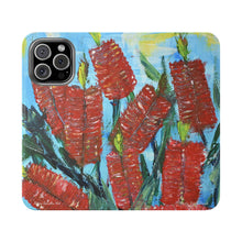 Load image into Gallery viewer, Rustic Bottle Brush - PHONE CASE WALLET - by Kerry Sandhu Art