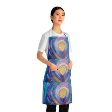 Load image into Gallery viewer, Apron - lightweight, silky finish 100% polyester, two front pockets. Many original artwork designs by Kerry Sandhu Art