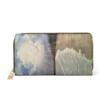 Load image into Gallery viewer, Pockets for cash, c/cards, coins, & more. Stylish faux leather, lots of original artworks by Kerry Sandhu Art to choose from