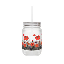 Load image into Gallery viewer, For The Fallen - MASON JAR (with straw and lid) - by Kerry Sandhu Art