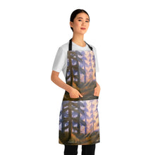 Load image into Gallery viewer, Apron - lightweight, silky finish 100% polyester, two front pockets. Many original artwork designs by Kerry Sandhu Art