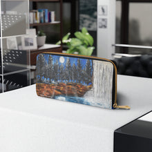 Load image into Gallery viewer, Pockets for cash, c/cards, coins, & more. Stylish faux leather, lots of original artworks by Kerry Sandhu Art to choose from