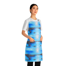 Load image into Gallery viewer, Apron - lightweight, silky finish 100% polyester, two front pockets. Many original artwork designs by Kerry Sandhu Art