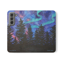 Load image into Gallery viewer, Northern Lights - PHONE CASE WALLET - by Kerry Sandhu Art
