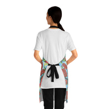 Load image into Gallery viewer, Apron - lightweight, silky finish 100% polyester, two front pockets. Many original artwork designs by Kerry Sandhu Art