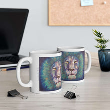 Load image into Gallery viewer, 11oz BPA, lead-free, microwave/dishwasher safe, white ceramic, vivid colours. Many original artworks by Kerry Sandhu Art