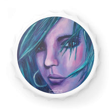 Load image into Gallery viewer, Plastic exterior w/ metallic bottom, magnetic back, 2 different opening mechanisms, matte finish. Art by Kerry Sandhu Art