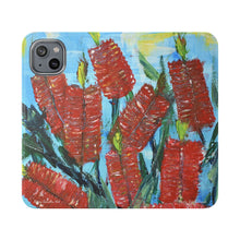 Load image into Gallery viewer, Rustic Bottle Brush - PHONE CASE WALLET - by Kerry Sandhu Art