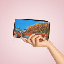 Load image into Gallery viewer, Pockets for cash, c/cards, coins, & more. Stylish faux leather, lots of original artworks by Kerry Sandhu Art to choose from