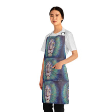 Load image into Gallery viewer, Apron - lightweight, silky finish 100% polyester, two front pockets. Many original artwork designs by Kerry Sandhu Art