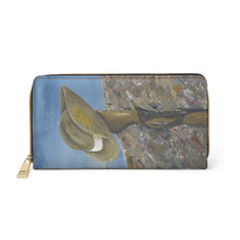 Load image into Gallery viewer, Pockets for cash, c/cards, coins, & more. Stylish faux leather, lots of original artworks by Kerry Sandhu Art to choose from