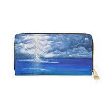 Load image into Gallery viewer, Pockets for cash, c/cards, coins, & more. Stylish faux leather, lots of original artworks by Kerry Sandhu Art to choose from