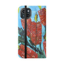 Load image into Gallery viewer, Rustic Bottle Brush - PHONE CASE WALLET - by Kerry Sandhu Art