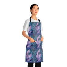 Load image into Gallery viewer, Apron - lightweight, silky finish 100% polyester, two front pockets. Many original artwork designs by Kerry Sandhu Art
