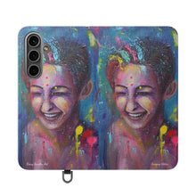 Load image into Gallery viewer, Raining Glitter - PHONE CASE WALLET for Samsung & iPhones - by Kerry Sandhu Art