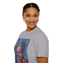 Load image into Gallery viewer, T-Shirt made from very soft materials, no side seams. Feels like bliss to wear! Many designs by Kerry Sandhu Art