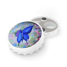 Load image into Gallery viewer, Plastic exterior w/ metallic bottom, magnetic back, 2 different opening mechanisms, matte finish. Art by Kerry Sandhu Art