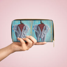 Load image into Gallery viewer, Pockets for cash, c/cards, coins, & more. Stylish faux leather, lots of original artworks by Kerry Sandhu Art to choose from