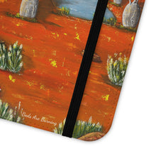 Load image into Gallery viewer, Beds Are Burning - PHONE CASE WALLET - by Kerry Sandhu Art