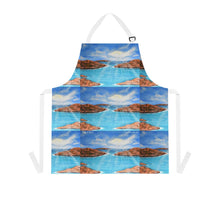Load image into Gallery viewer, Apron - lightweight, silky finish 100% polyester, two front pockets. Many original artwork designs by Kerry Sandhu Art
