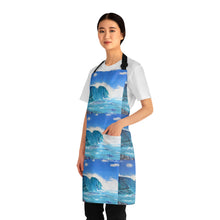 Load image into Gallery viewer, Apron - lightweight, silky finish 100% polyester, two front pockets. Many original artwork designs by Kerry Sandhu Art