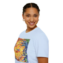 Load image into Gallery viewer, T-Shirt made from very soft materials, no side seams. Feels like bliss to wear! Many designs by Kerry Sandhu Art