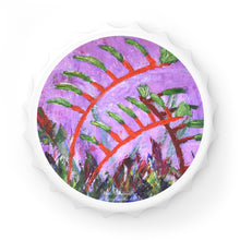 Load image into Gallery viewer, Plastic exterior w/ metallic bottom, magnetic back, 2 different opening mechanisms, matte finish. Art by Kerry Sandhu Art