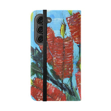 Load image into Gallery viewer, Rustic Bottle Brush - PHONE CASE WALLET - by Kerry Sandhu Art