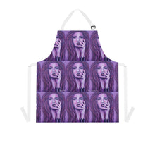 Load image into Gallery viewer, Apron - lightweight, silky finish 100% polyester, two front pockets. Many original artwork designs by Kerry Sandhu Art