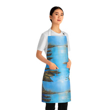 Load image into Gallery viewer, Apron - lightweight, silky finish 100% polyester, two front pockets. Many original artwork designs by Kerry Sandhu Art