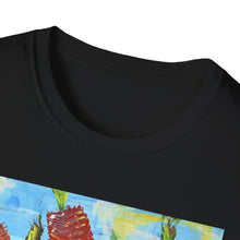 Load image into Gallery viewer, T-Shirt made from very soft materials, no side seams. Feels like bliss to wear! Many designs by Kerry Sandhu Art