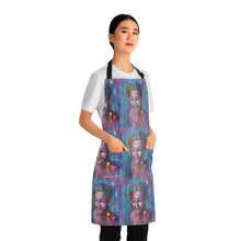 Load image into Gallery viewer, Apron - lightweight, silky finish 100% polyester, two front pockets. Many original artwork designs by Kerry Sandhu Art