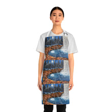 Load image into Gallery viewer, Apron - lightweight, silky finish 100% polyester, two front pockets. Many original artwork designs by Kerry Sandhu Art