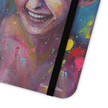 Load image into Gallery viewer, Raining Glitter - PHONE CASE WALLET for Samsung & iPhones - by Kerry Sandhu Art